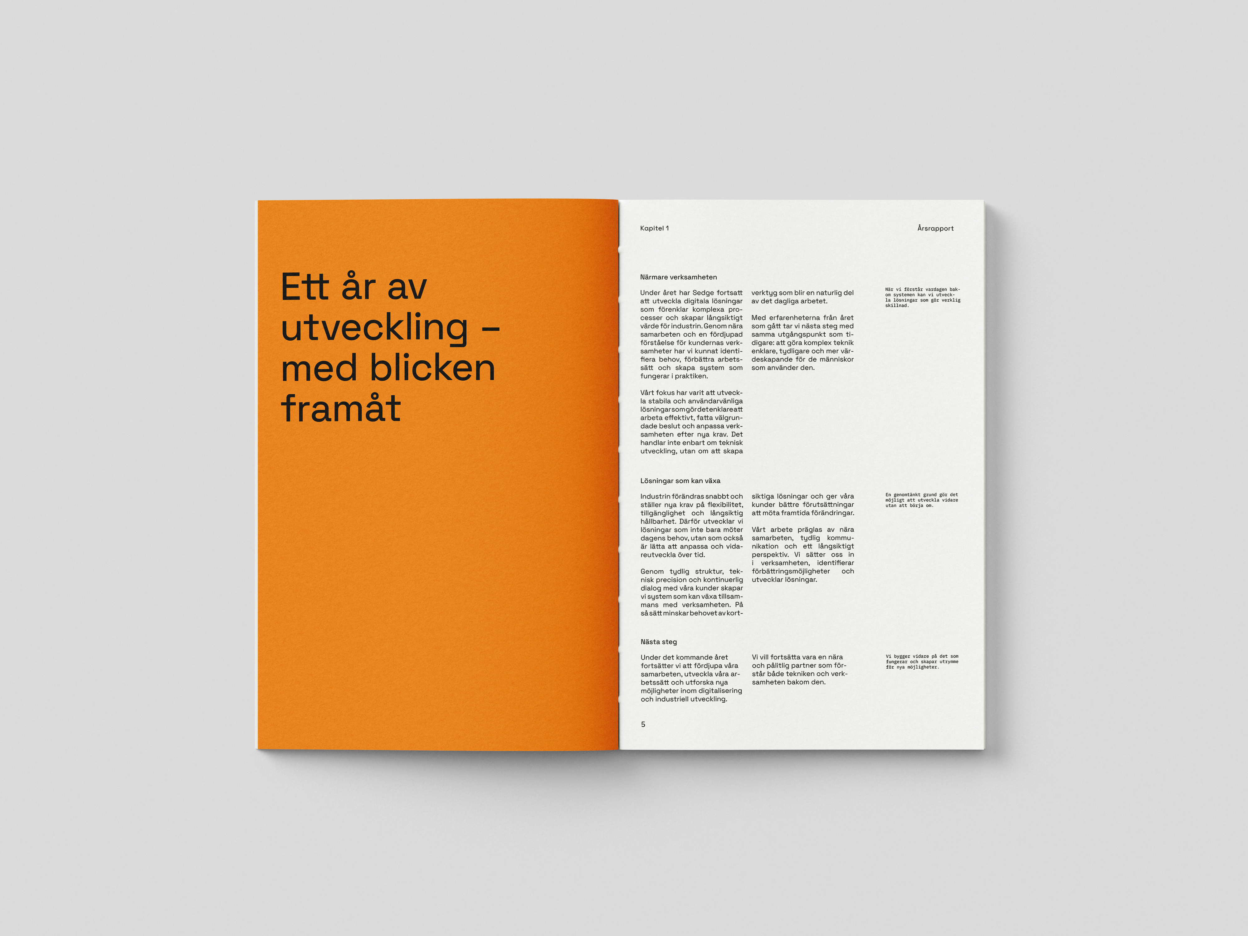 Rapportlayout för Sedge