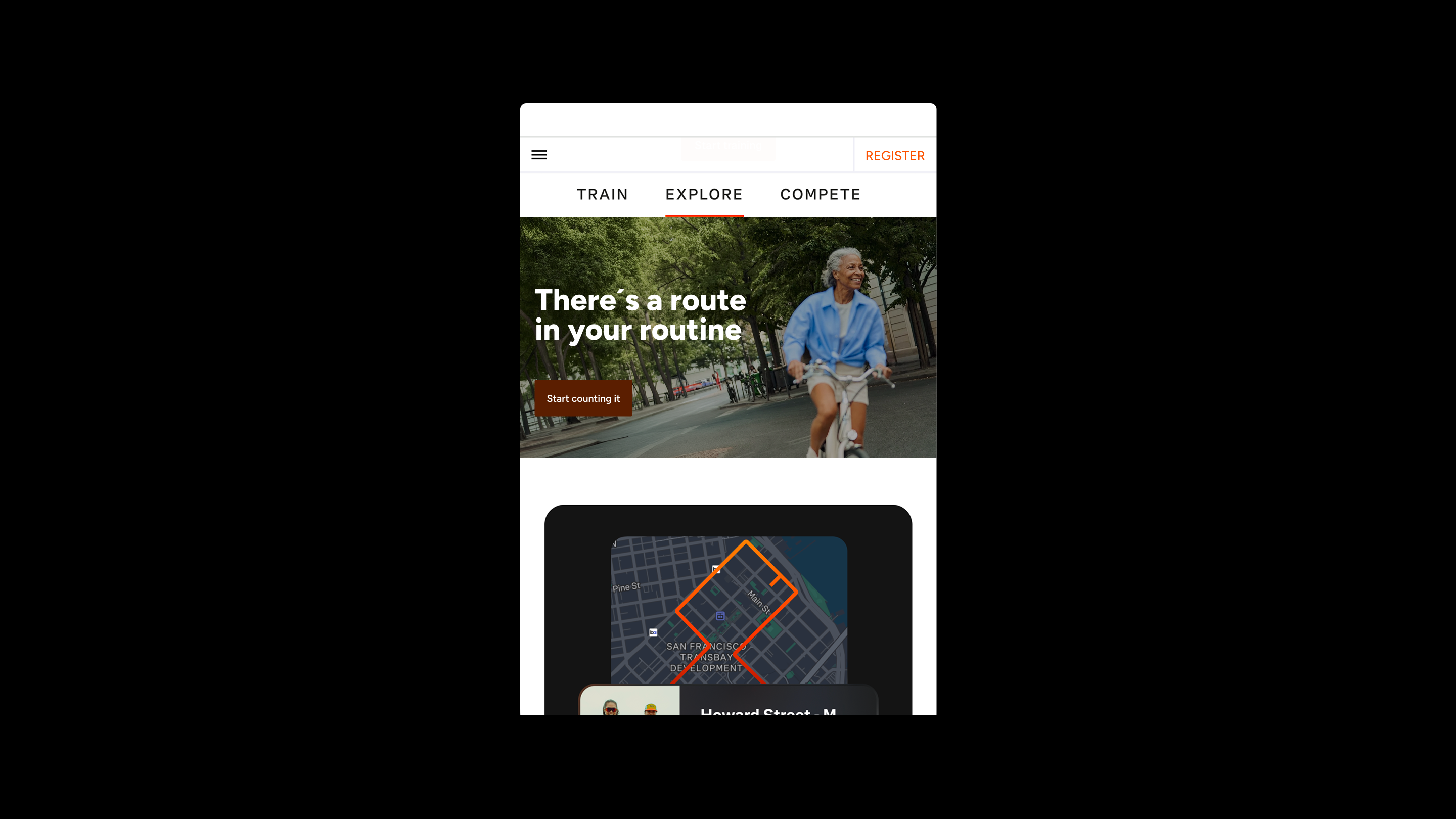Appikon för Strava